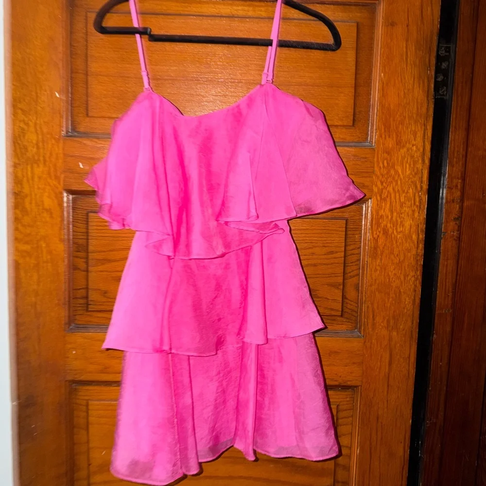 Pink Ruffle Dress - Picture 2 of 2